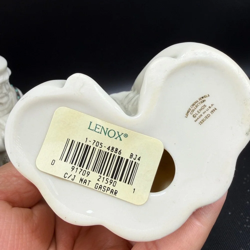 Lenox China‎ Jewels Three Kings Nativity Set Balthazar Gaspar Melchior 1994 NEW